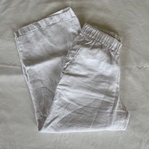 White Linen Pants size XS